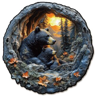 Wooden Jigsaw Puzzle – Bear Cuddle
