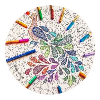 Wooden Jigsaw Puzzle-PEACOCK