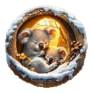 Wooden Jigsaw Puzzle – Sleeping Koala