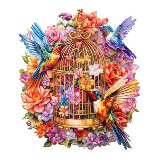 Wooden Jigsaw Puzzle – Garden Symphony