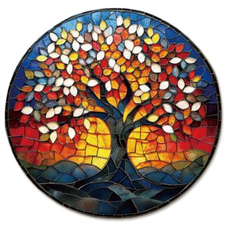 Wooden Jigsaw Puzzle – stained-glass Tree