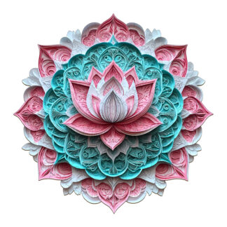Wooden Jigsaw Puzzle – 3D Mandala Lotus-1