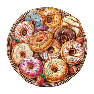 Wooden Jigsaw Puzzle – Donuts Puzzle