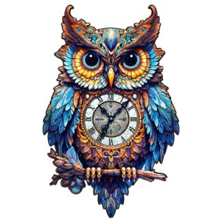 Wooden Jigsaw Puzzle – Owl Clock