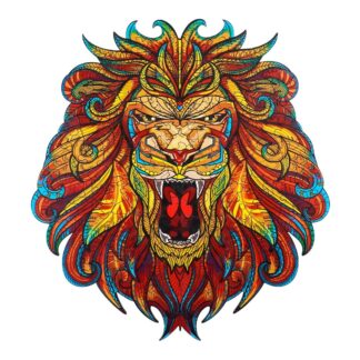 Wooden Jigsaw Puzzle-STATELY LION