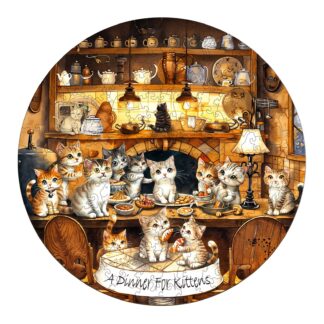 Wooden Jigsaw Puzzle – A Dinner for Kittens
